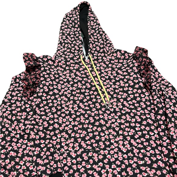 Sandy Liang Women’s Floral Print Ruffle Hoodie - Picture 1 of 6